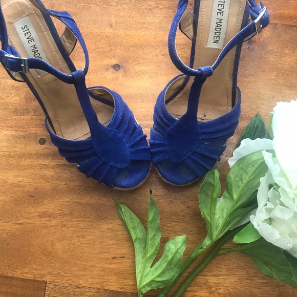 Steve Madden Shoes - Steve Madden Suede Espadrille Wedge Sandal 7.5